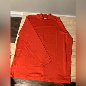 Under Armour Men's Bright Orange-Red Long Sleeve Tee XL